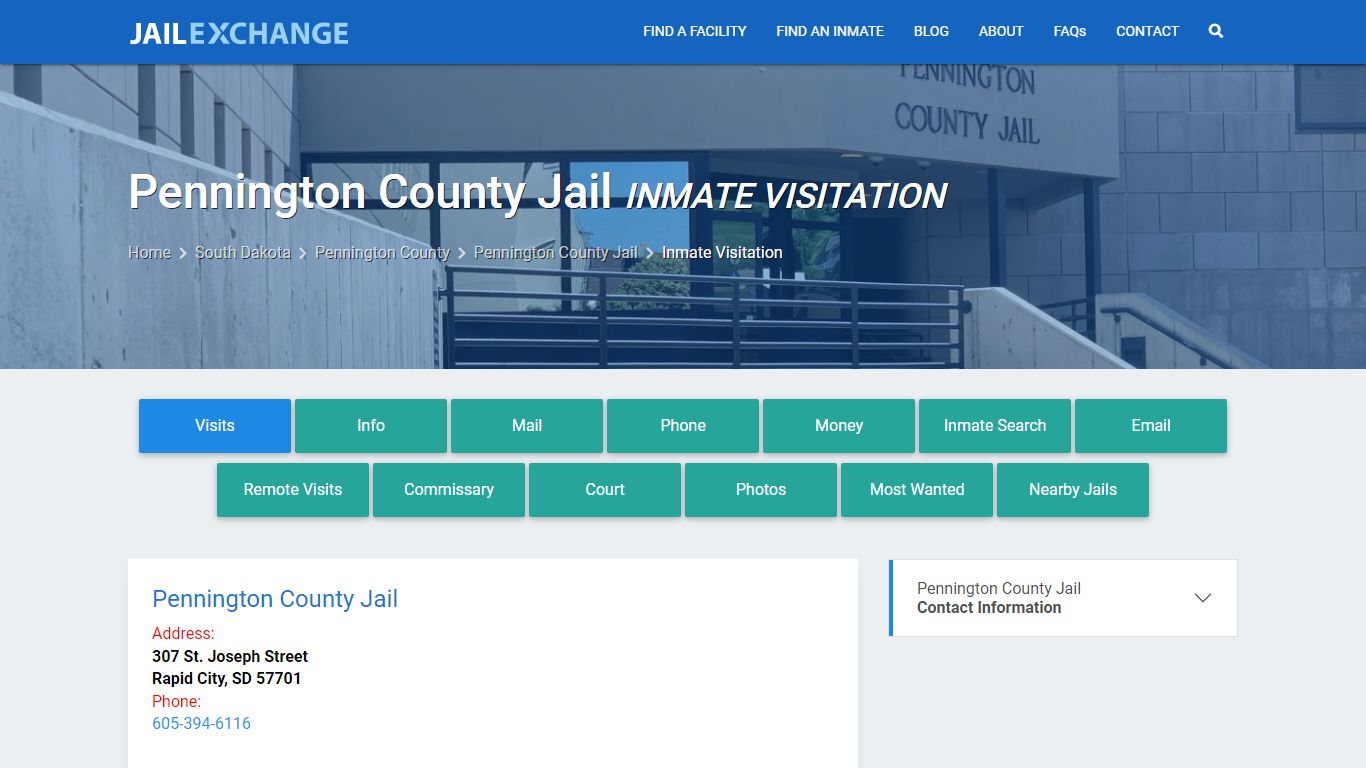 Pennington County Jail Inmate Visitation - Jail Exchange